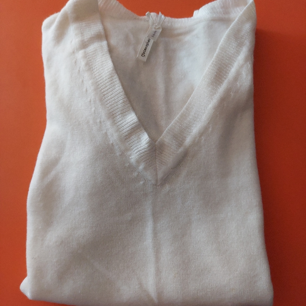 Womens white sweater